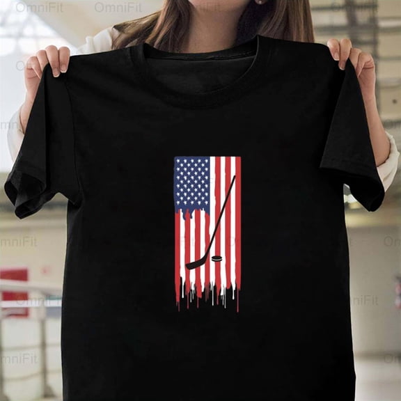 OmniFit26 Ice Hockey Tee Sport Passion Rink Design Team League Competition Fan T-Shirt, for Unisex, up to size 5XL.