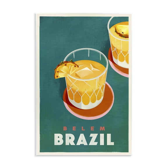 Stupell Industries Belem Brazil Cocktail Food & Beverage Painting Unframed Art Print Wall Art, 10 x 15