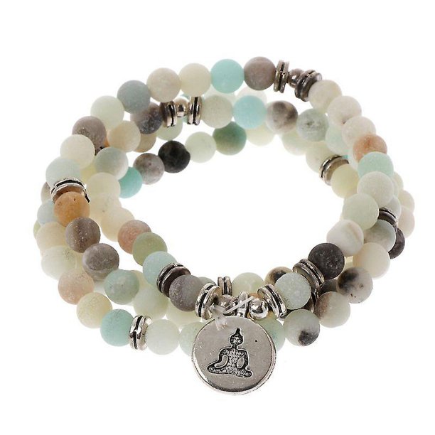Collar de cuentas de color rosario YONGSHENG Pulsera de 108 cuentas regalo sorpresa familiar