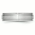 thumbnail image 3 of Cobalt Satin and Polished Ridged Edge 6mm Band Size 11, 3 of 6