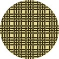 thumbnail image 1 of Ahgly Company Tapis Rond Lavable en Machine Intérieur Transitionnel Or Métallique, 6 Pieds Rond, 1 of 7
