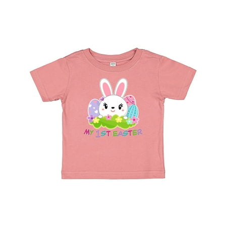 

Inktastic My First Easter- cute bunny with eggs Gift Baby Boy or Baby Girl T-Shirt