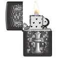 thumbnail image 3 of Zippo Chess Design High Polish Black Pocket Lighter, 3 of 6