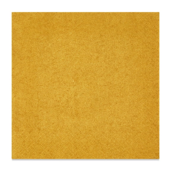 6.5" x 6.5" Disposable Gold Paper Napkins, 24 Count, by Way To Celebrate