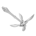 thumbnail image 1 of Ancla plegable Ancla de rezón plegable Acero al carbono 5.5LB 4 Grapnels Accesorios marinos para kayaks Bote inflable, 1 of 5
