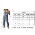 thumbnail image 6 of Mubineo Women's Denim Long Length Wide Leg Overall, Size S, 6 of 7