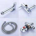 thumbnail image 5 of Handheld Bidet Sprayer for Toilet, Solid Brass Hot and Cold Mixer Valve Ensures Safe Temperature Control, Leakage Free, Adjustable Water Pressure for Gentle to Full Pressure Spray, 5 of 5