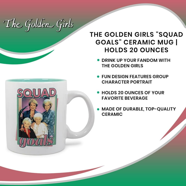 The Golden Girls Squad Golden Ceramic Coffee Mug 20 Oz. Gold : Target