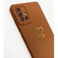 thumbnail image 3 of for Galaxy A51 4G Case(Not fit 5G),Cute Bling Side&Back Plated Love Heart with Anti-Fall Lens Camera Cover Protection Soft Shockproof Anti-Fingerprint Case for Samsung Galaxy A51 6.5" - Brown, 3 of 8
