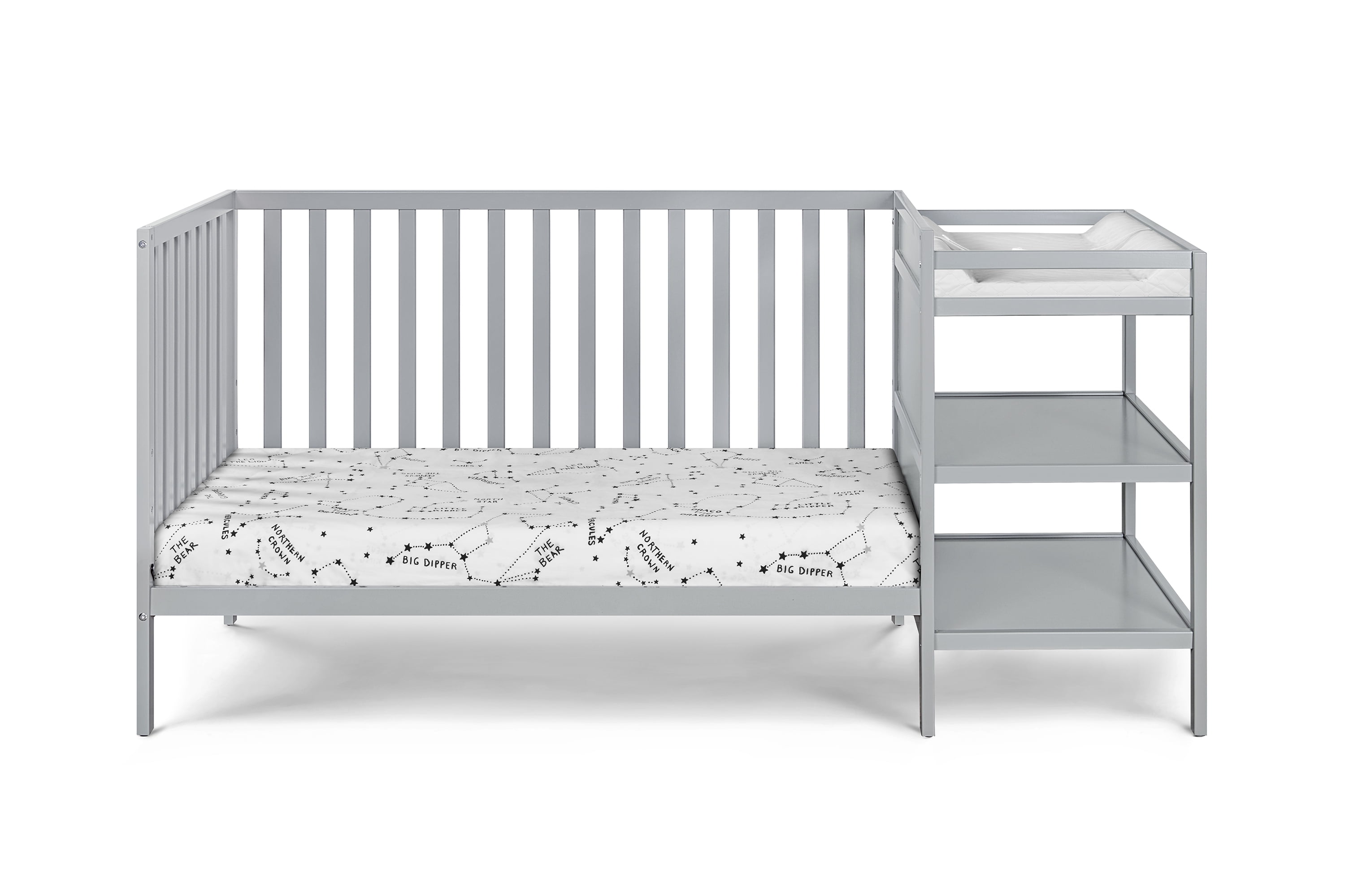Suite Bebe Palmer Crib & Changer Combo, Gray