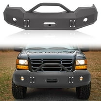 Kojem Front Bumper Assembly for 2003-2006 GMC Sierra 1500 Powder Coated Black Steel