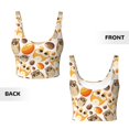 thumbnail image 6 of Sports Bra For Women, Glamorous Cute Cartoon Hamster Sports Bras For Women High Support, Workout Tank Tops Woman With Removable Cups, 6 of 8