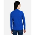 thumbnail image 3 of CORE365 CE418W Women's Origin Performance Pique Quarter-Zip Pullover-True Royal/ Carbon-3XL, 3 of 6
