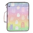thumbnail image 2 of Haosy Accordion File Organizer Zipper Binder 500 Sheet 6-Tab Expanding File Folder Multi-Pocket 1.2 Inch 3 Ring Rabbits Cats Tigers Dogs, 2 of 7