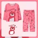 thumbnail image 1 of Pijama de manga larga con pantalones largos de dibujos animados de Lilo y Stitch, conjunto de ropa para el hogar para las cuatro estaciones para niños de Disney Lotso StellaLou, 1 of 1