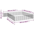 thumbnail image 4 of vidaXL 46-Panel Dog Playpen Black 50x100 cm Powder-coated Steel, 4 of 4