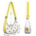thumbnail image 4 of Honeybee Lover Crescent Crossbody Bag for Mens Women, Cute Bumble Bee Print Pattern Shoulder Bag, Artistic Honeycomb Design with Adjustable Strap, 4 of 5
