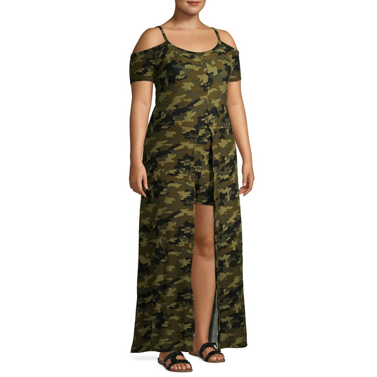 Plus size walk store through romper