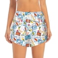thumbnail image 6 of Rocae Summer Stamp for Women's Athletic Shorts Quick Dry Workout Hiking Shorts With Pockets for Running, Yoga, Gym, Sports Small, 6 of 9