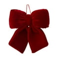 thumbnail image 6 of Tyidzon Christmas Bows, Velvet Christmas Tree Bows 7.8" x 7.8" Red Bows for Hanging Christmas Garland, Fireplace, Railing, Fences, Stairs, Mirror, Door, Xmas Tree Hanging Decor, 6 of 6