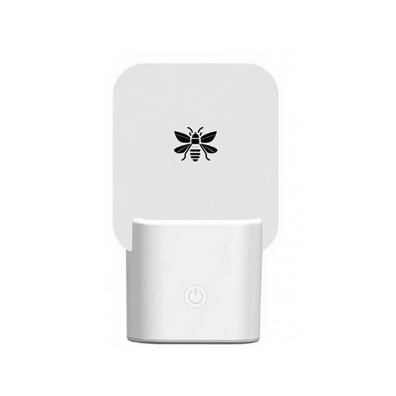 Mupvlun Indoor Flying Insect Trap, Plug-in LED Blue Light Bug Insects Traps Catcher for Gnats Mosquitoes Flies Moths Fruit Flies(2 Insect Traps 10 Stickers) White