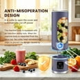 thumbnail image 5 of Portable Personal Electric Blender，500ML Portable Shakes and Smoothies Blender，12 Blades USB Rechargeable Small Blenders、Mixing、Compact、Convenient and Versatile (Purple), 5 of 9