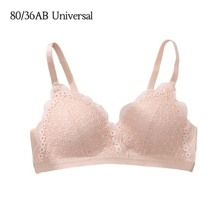 

Women Strap Bra Sexy Push-up Bralette Girl Wire Cup No Design Lace 3/4 Breathable with Bra
