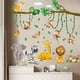 thumbnail image 4 of Pegatinas de pared con diseño de animales y mesa de altura de globo aerostático, pegatinas de pared para decoración de pared para sala de estar, dormitorio, habitación infantil, 4 of 7