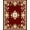 Red, Pattern 2, variant on ODIKA 2'x3' Machine Washable Non-Slip Area Rug, Elegant Baroque Scrollwork Ornate Flourish Design High Traffic Rug, Red, 124247