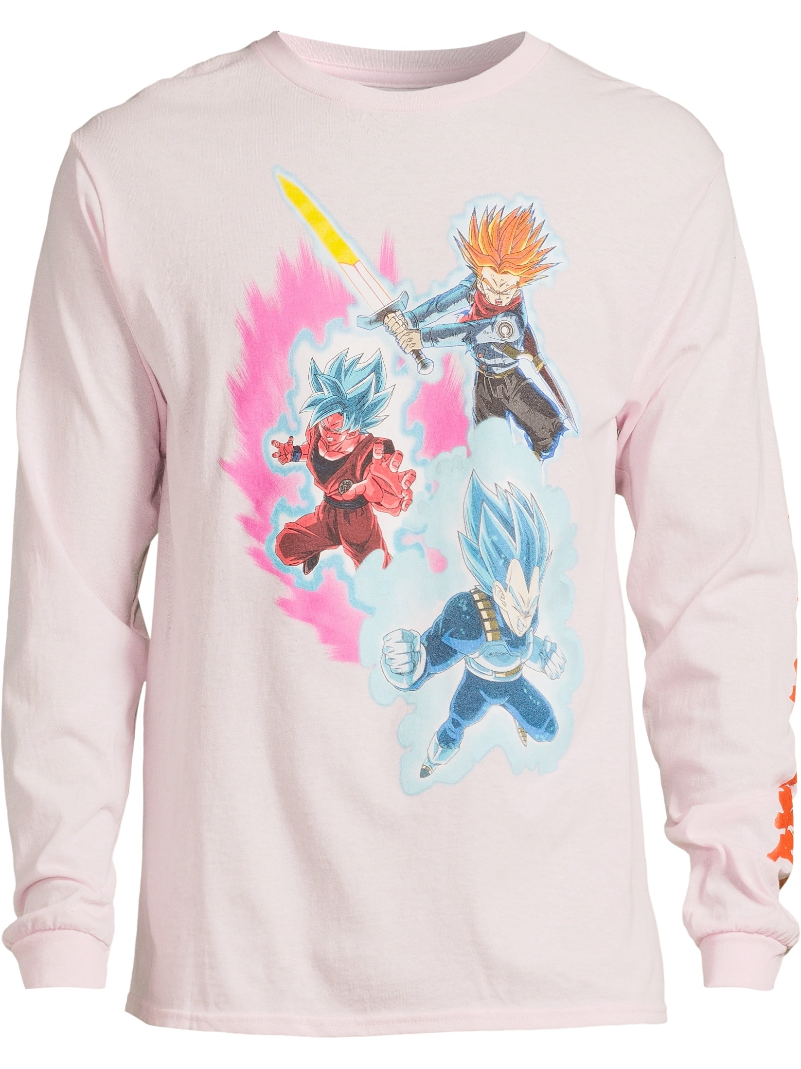 Dragon Ball Z Men's Future Trunks Graphic Cotton Long-Sleeve