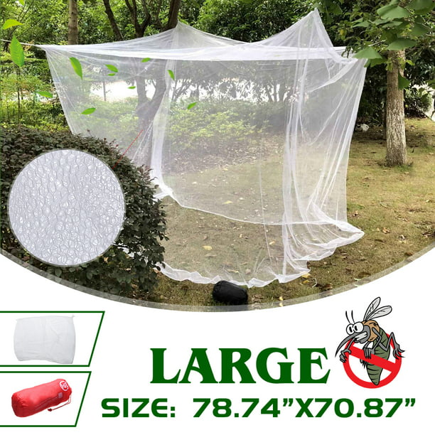 Large White Camping Mosquito Net Indoor, Outdoor Mosquito Netting