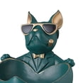 thumbnail image 2 of Bulldog Art Figurines Misceláneas Resina Animal Escultura para el hogar (verde negruzco), 2 of 8
