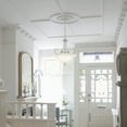 thumbnail image 3 of Design House Willowdale Traditional Satin Nickel Pendant Light with Alabaster Glass Shades, 3 of 20