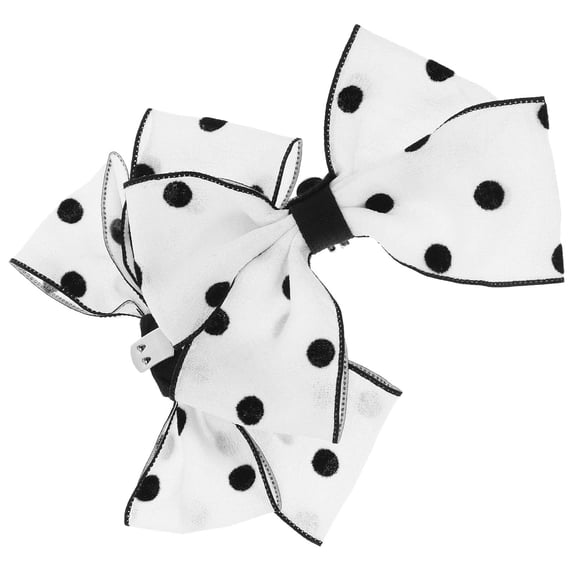 HONMEET White Butterfly Bow Shoe Clips Elegant Fabric Accessories for Women Shoes Decoration