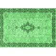 thumbnail image 1 of Ahgly Company Indoor Rectangle Medallion Emerald Green Traditional Area Rugs, 2' x 4', 1 of 4