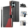 thumbnail image 1 of Funda cartera GANGXUN para Xiaomi Redmi Note 13R 5G , cuero PU con tarjetero, cremallera, correa de mano, soporte y protección 1009°, 1 of 6