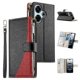 thumbnail image 1 of Funda cartera GANGXUN para Xiaomi Redmi Note 13R 5G , cuero PU con tarjetero, cremallera, correa de mano, soporte y protección 1009°, 1 of 6
