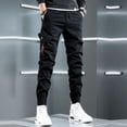 thumbnail image 2 of Pantalones para hombre, nuevos pantalones cargo casuales de primavera y verano para hombre, moda de lujo, estilo coreano, Y2k, vintage, emo, corte regular, 2 of 5