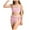 style-02 Light Pink, variant on JUMEYU Swim Suits for Girls Girl's 3 Piece Swimsuits O Ring Textured Bathing Suit with Sarong Cover Up Skirt Size 9-10 Years (Purple,9-10 Years)