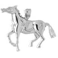 thumbnail image 1 of 18K White Gold Horse Pendant - 24 mm, 1 of 2
