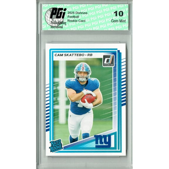 Cam Skattebo 2025 Donruss Football #302 Rookie Card PGI 10