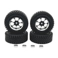 thumbnail image 1 of BELOVING 4 Pieces RC Car Wheels and Tires RC Tires and Rims for MN86S 1/12 RC Car DIY Black, 1 of 9