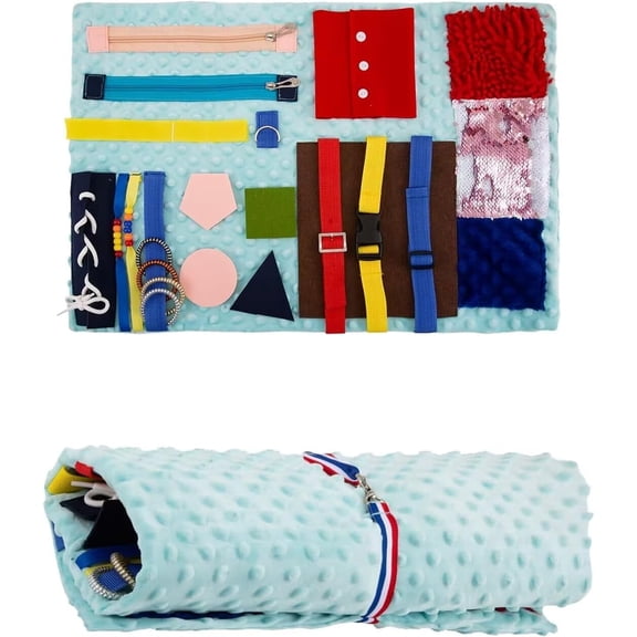 Numjaw Fidget Blanket for Adults with Dementia,Dementia Products for Elderly,Dementia Activities for Seniors,Alzheimers Activities,Fidget Toys