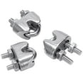 thumbnail image 3 of 2mm 1/16 Inch Stainless Steel Wire Rope Cable Clamp Fastener 12pcs, 3 of 8