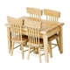 thumbnail image 4 of 5Pcs Dining Table Chair Model 1:12 Dollhouse Miniature Wooden Furniture Toy Set 26-27s, 4 of 4
