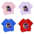 thumbnail image 1 of Camisetas del juego de Critters sonrientes para niños, Top de manga corta de algodón, ropa deportiva informal, regalos de cumpleaños, 1 of 5