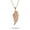Pink, variant on Womens CZ Guardian Angel Wing Feather Pendant Necklace Rose Gold Plated Sterling Silver
