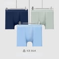 thumbnail image 4 of Hombres Deportes Seda Hielo Transpirable Talla Grande Extra Largo Anti-Desgaste Pierna Bóxer Calzoncillos Cómodos 5207, 4 of 4