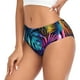 thumbnail image 2 of Balery Colorful Tropical Leaves Ropa Interior de Algodón para Mujer con Dibujo – Braguitas Cómodas y Elásticas, Estilo Clásico-X-Large, 2 of 6