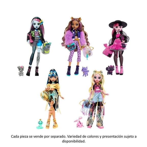 Muñeca Monster High Looks Monstruosos Sorpres. Varios Modelos 1 pieza